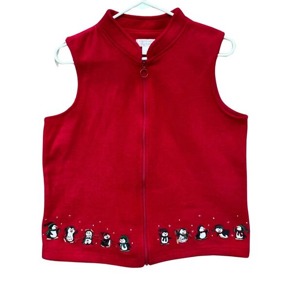 Christopher & Banks Jackets & Blazers - Christopher & Banks Women’s Christmas Vest Size S